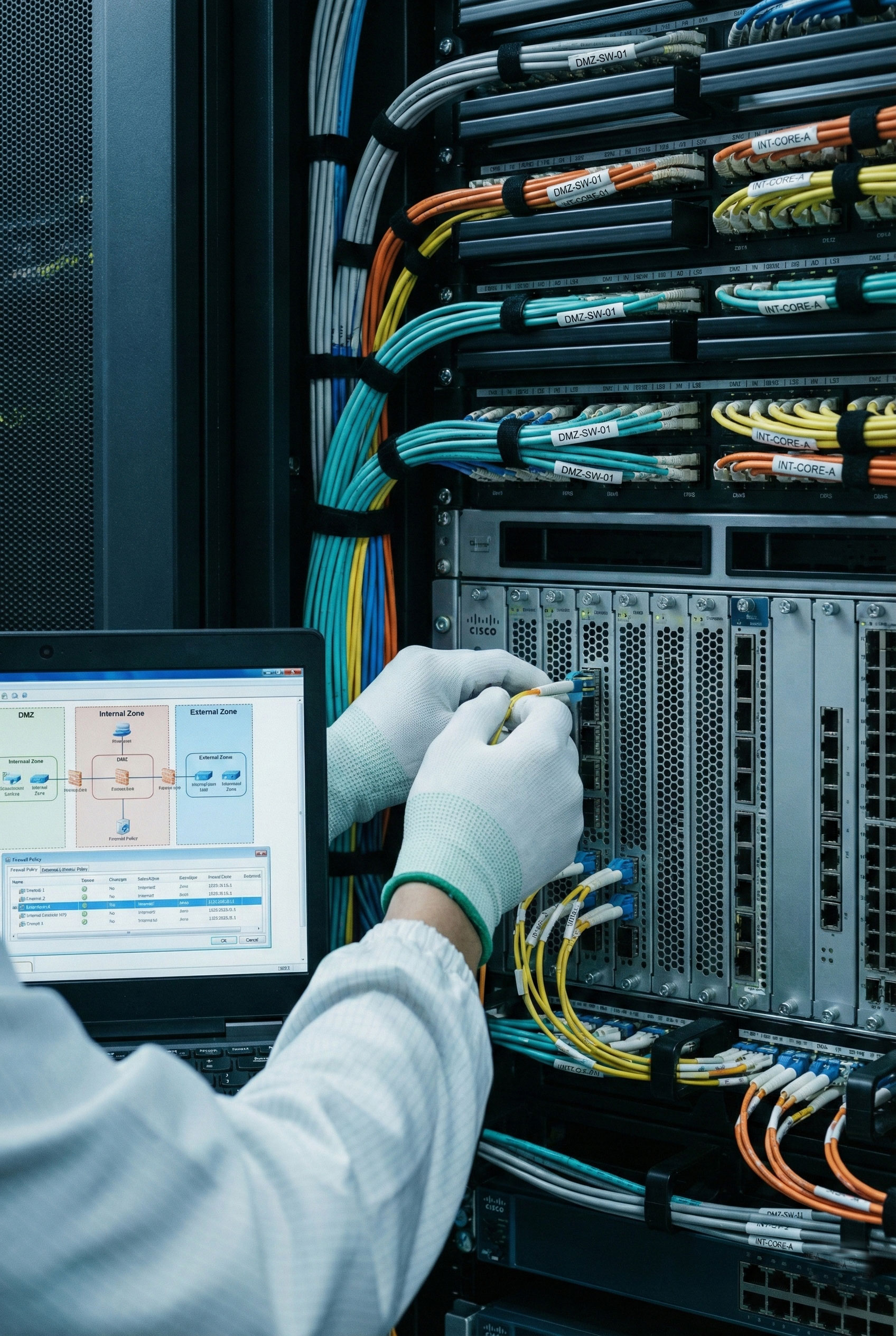 企業網路架構與機房建置